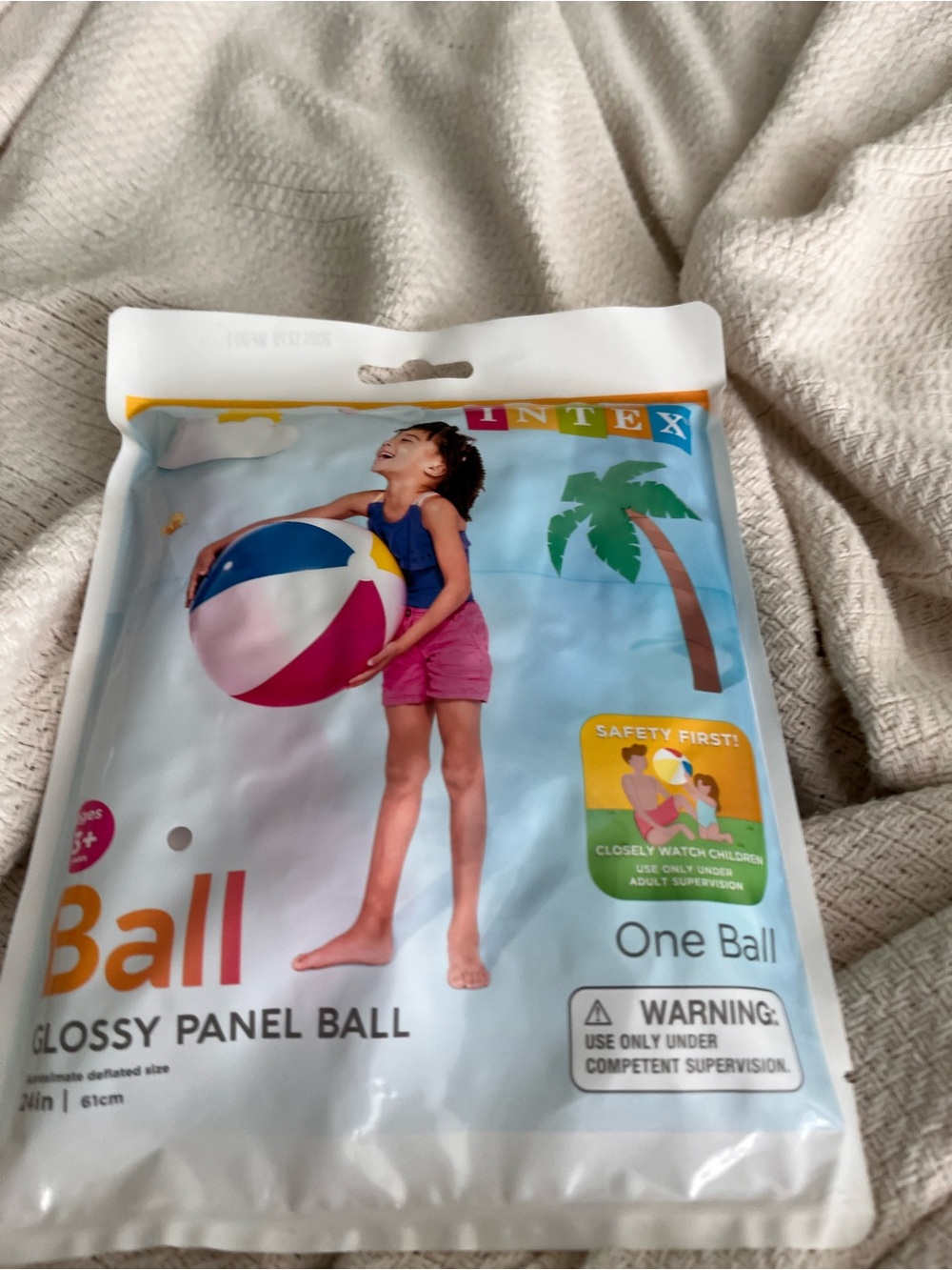 Intex Multicolor Glossy Panel Beach Ball - One Ball